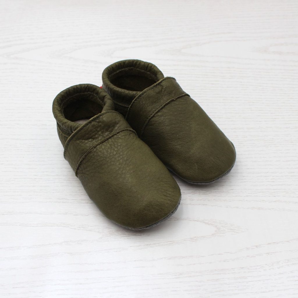 pololo-leather-slippers-toddler-green-front
