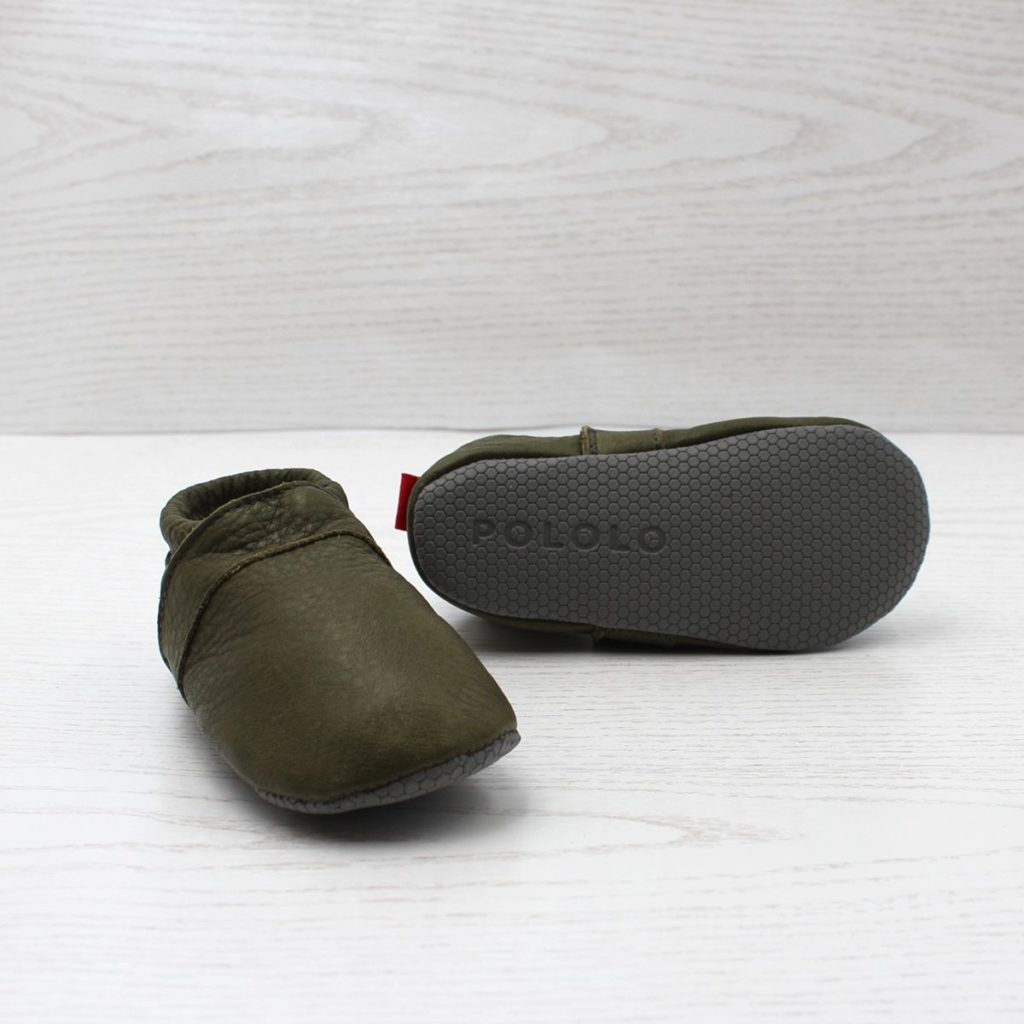 pololo-leather-slippers-toddler-green-sole-lateral