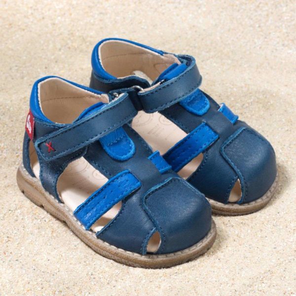 pololo-mini-sandale-playa-blau-frontal