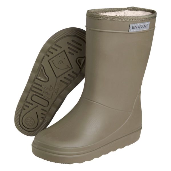 enfant-thermo-rubber-boots-lined-green-side-sole