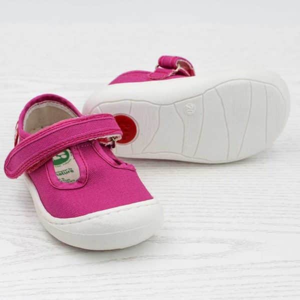 pololo-baumwolle-sneaker-arena-pink-seitlich-sohle